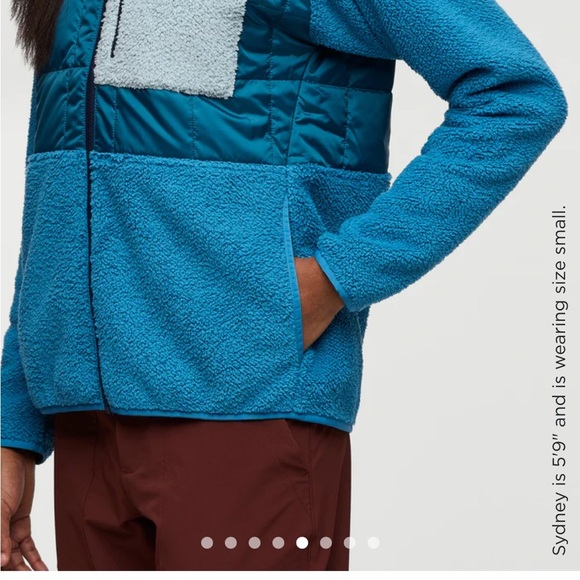 Cotopaxi Women's Medium Trico Hybrid Jacket Abyss Lake Blue NWT Hood Fleece - Picture 4 of 14